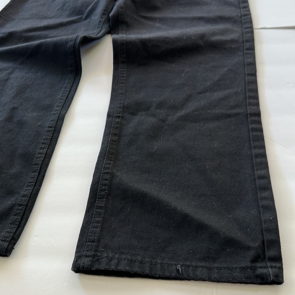 Nasty Gal Black Cropped Straight Leg Jeans Size 8 - Picture 4 of 8